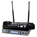 Micrófono Inalambrico Gmi Sound Multifrecuencia Doble UHF Perfomance, con base receptora digital, alimentador tipo C 5V, incluido adaptador 12V, 2 pilas AA, estuche tipo maleta, alcance 50 metros alrededor 