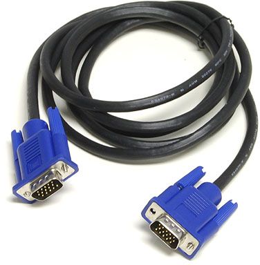 Cable de video VGA a VGA macho, para monitor, 6ft 15 Pines Blindado