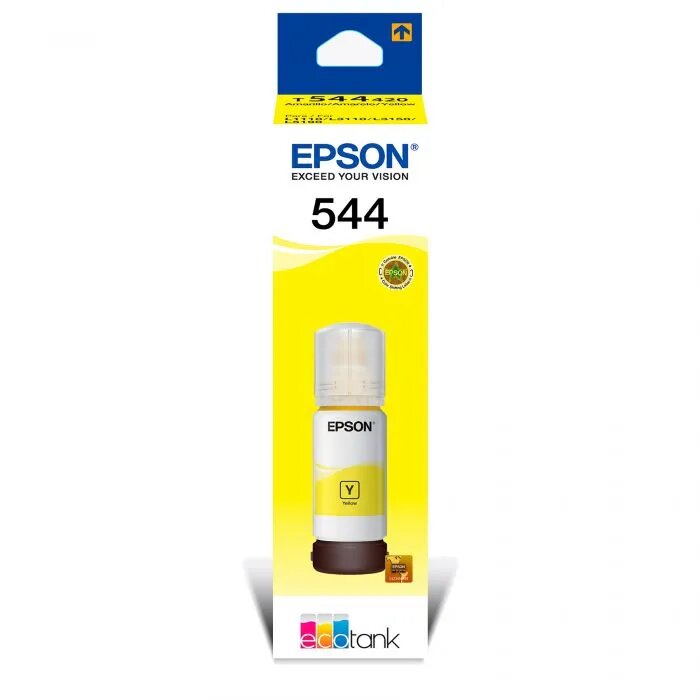 Tinta Epson T544 Tipo Original 70ml Yellow for L1110-L3110-L3210-L3150-L3250-L3160-L5190