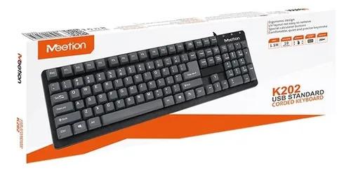 Teclado Meetion K202 USB Estandar, español