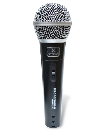 [MICROXTMTDM231] Micrófono Dinámico American Xtreme TDM-231 con cable, Semi-profesional, incluido estuche tipo maleta