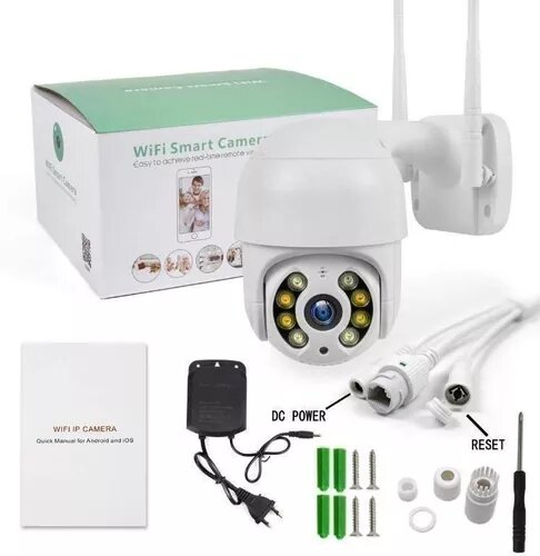 [CAMSECURTYIP66] Camara de Seguridad IP66 Exterior, 2 antenas, Impermeable con Audio de Dos Vías, Visión Nocturna, App YI loT