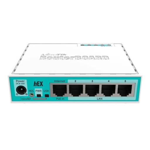[ROUTERMIKRB750GR3] RouterBoard Mikrotik RB750GR3 hEX Gigabit CPU Dual Core 880 MHz con 256 MB de RAM Gigabit 10/100/1000 Mbps, USB y ranura MicroSD OC_DM0825008