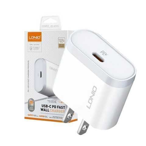 [LDNIOQ111TYPEC] Cargador LDNIO Q111 20W / 5V-2.4A / 9V-2.22A / 12V-1.67A, tipo C a tipo C con cable de 1metro, carga rápida