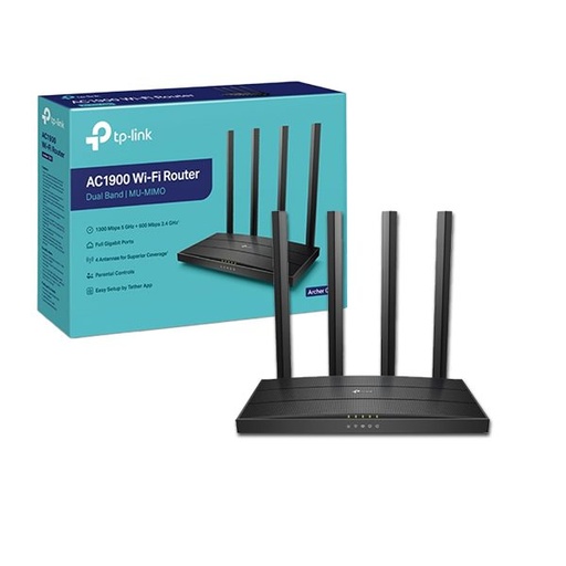 [ROUTERTPARCHERC80] Router Inalámbrico TP-Link Archer C80 AC1900, 4 antenas, doble banda (2,4 GHz / 5 GHz) Wi-Fi 5 (802.11ac) 1300 Mbit/s, 1 puerto WAN y 4 puertos LAN de 10, 100, 1000 Mbit/s, modo 2en1 (WISP-AP) OC_DM0425151