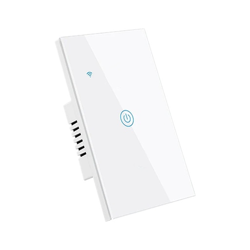 Interruptor Smart Touch Wi-Fi light switch 1 canal sin neutro controlador con Alexa, Google Asistent, Smart Life, incluye 1 capacitor