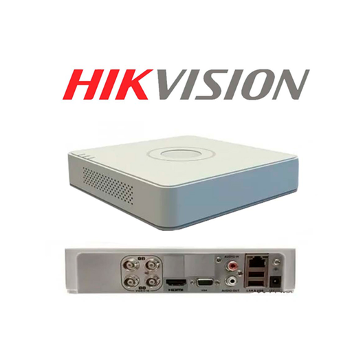 [DVRHKVSDS7104HGHIM1] DVR HikVision DS-7104HGHI-M1(C);  4 Canales, H.265, entrada de video 1080P Lite en IP hasta 2MP, salidas HDMI, VGA, 2 USB – soporta hasta 4TB disco duro (no incluye), Audio Via Coaxial